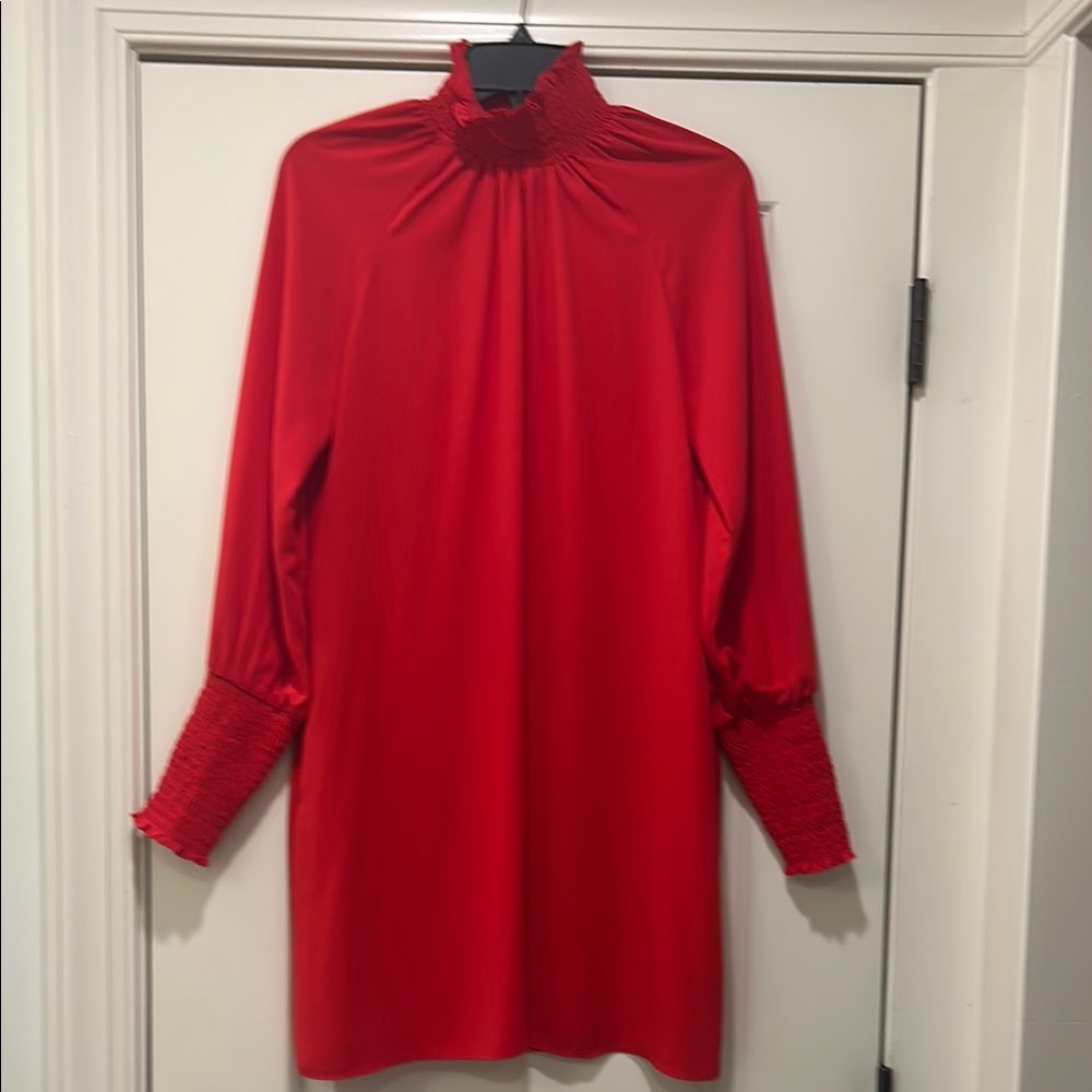 Red Long Sleeve Dress